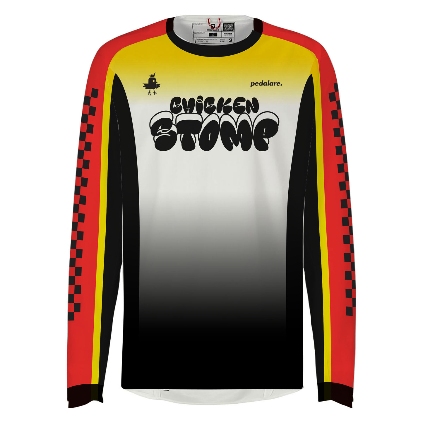 Chicken Stomp MTB Jersey - Red Yellow Black