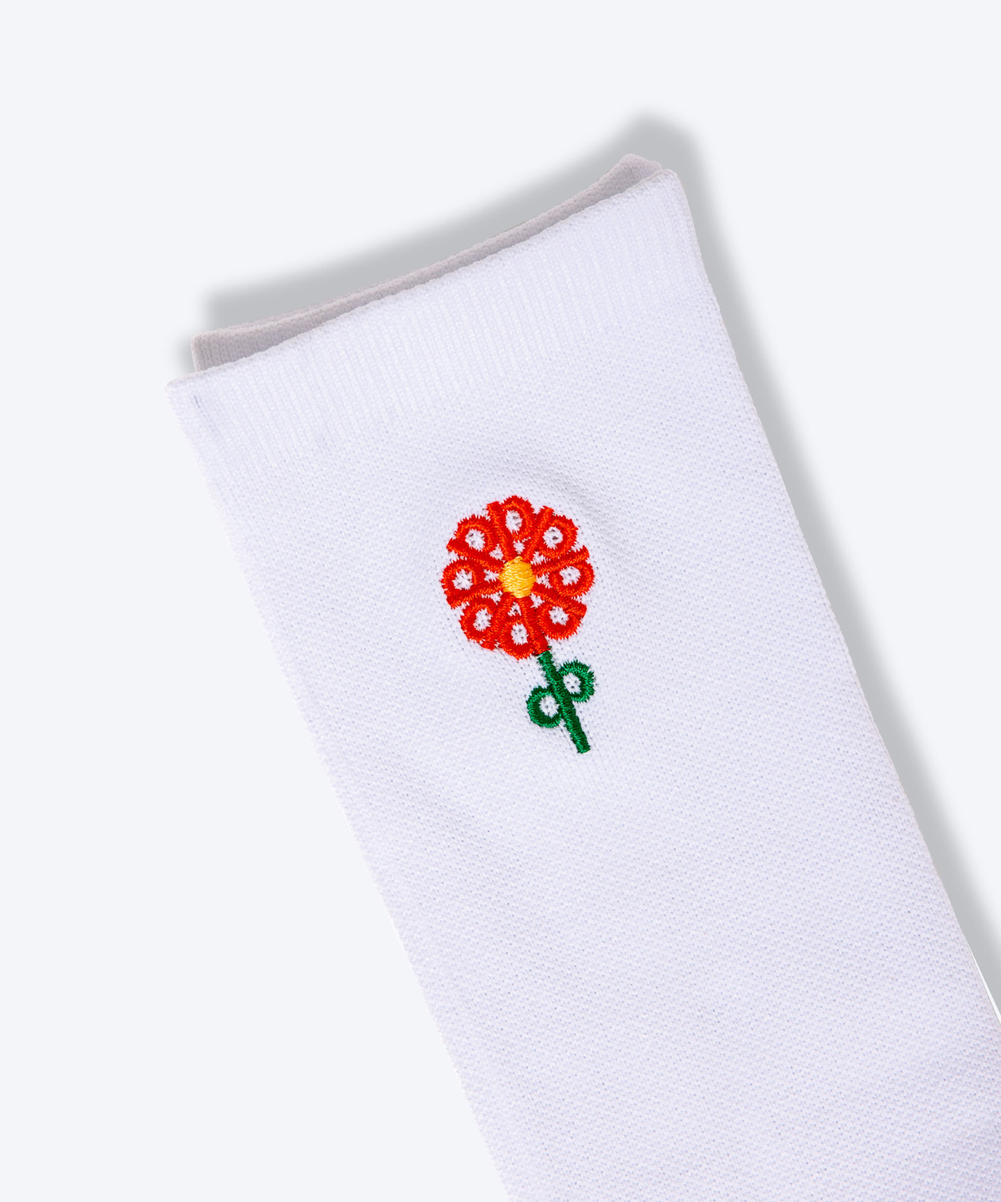 Flower White Sock