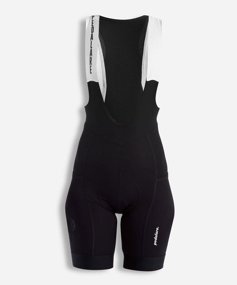 Women's Classico Cargo Black Bib Shorts