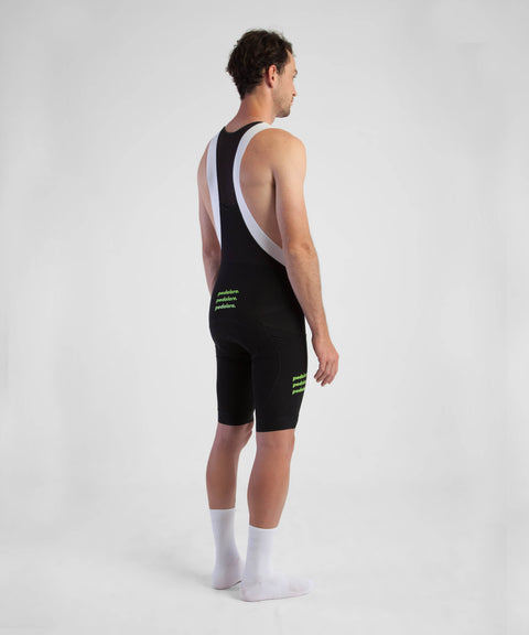 Classico Cargo Black/Yellow Bib Shorts - Mens