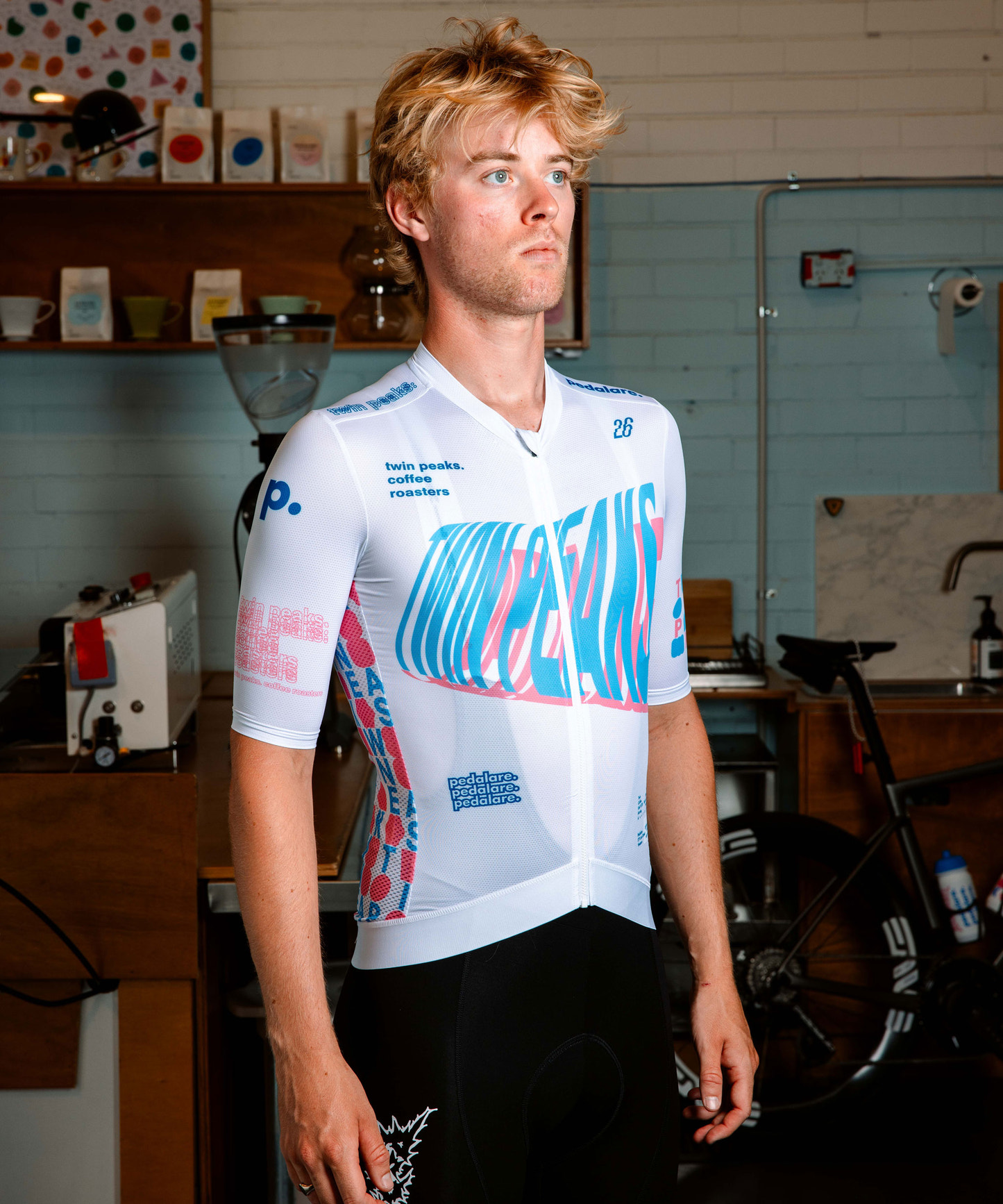 Pedalare x Twin Peaks Principale Jersey White