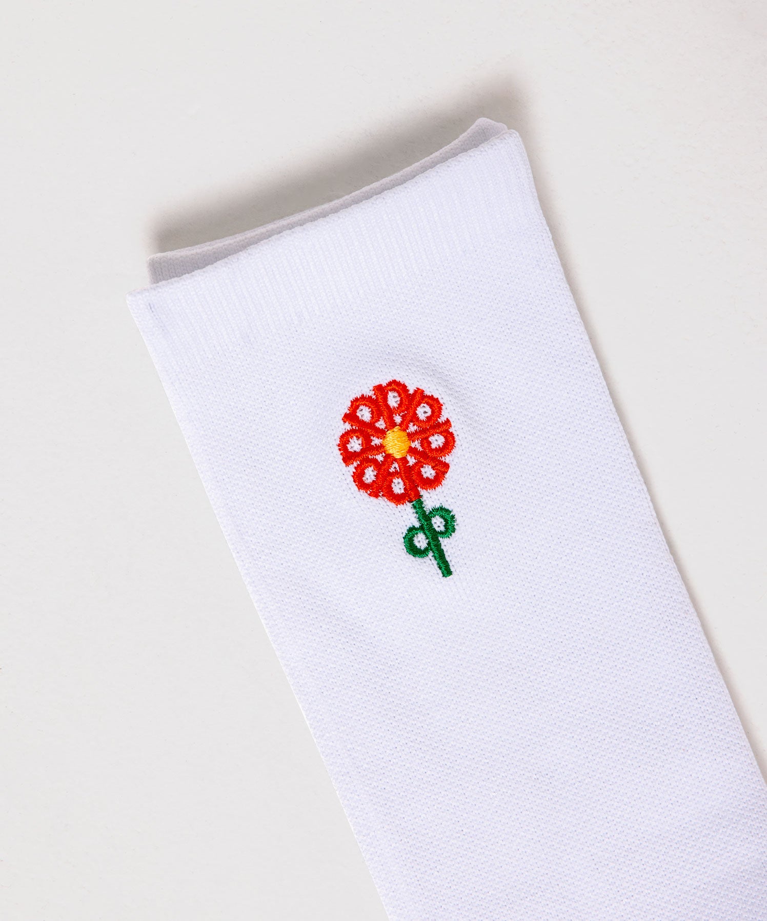 Flower White Sock