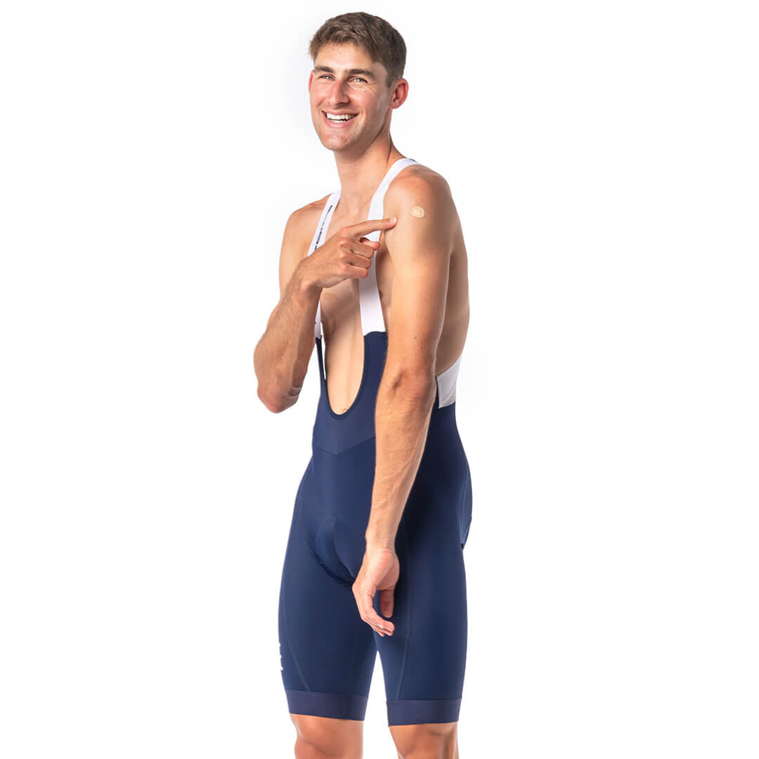 Classico Bib Short Navy/White - Mens