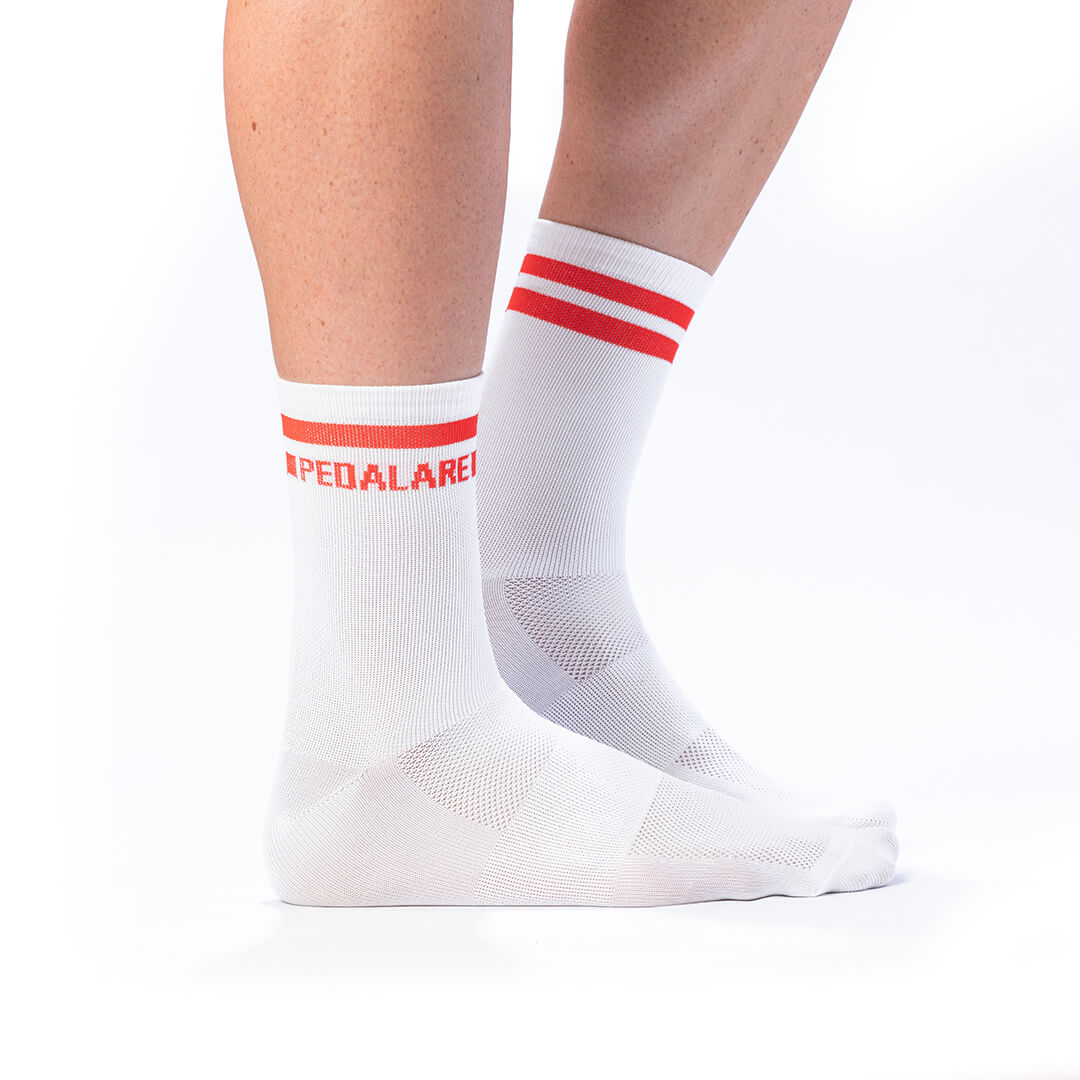 Logo Sock - White